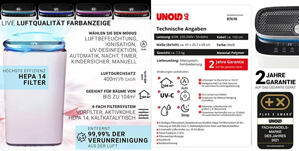 تصفیه هوای آنولد UNOLD